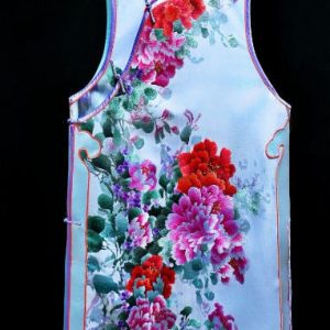 深紫手繡盤金盤銀繡雙面長袍 | Gold and Silver Couching Hand-Embroidered Robe